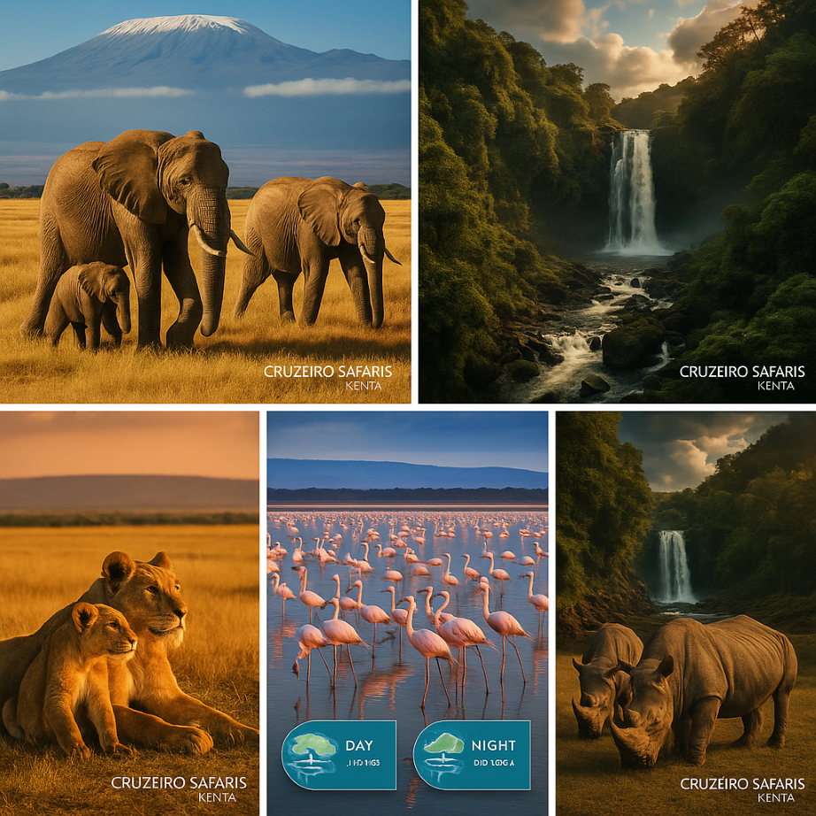 Kenya Safari Wildlife Big Five Animals by Cruzeiro Safaris
