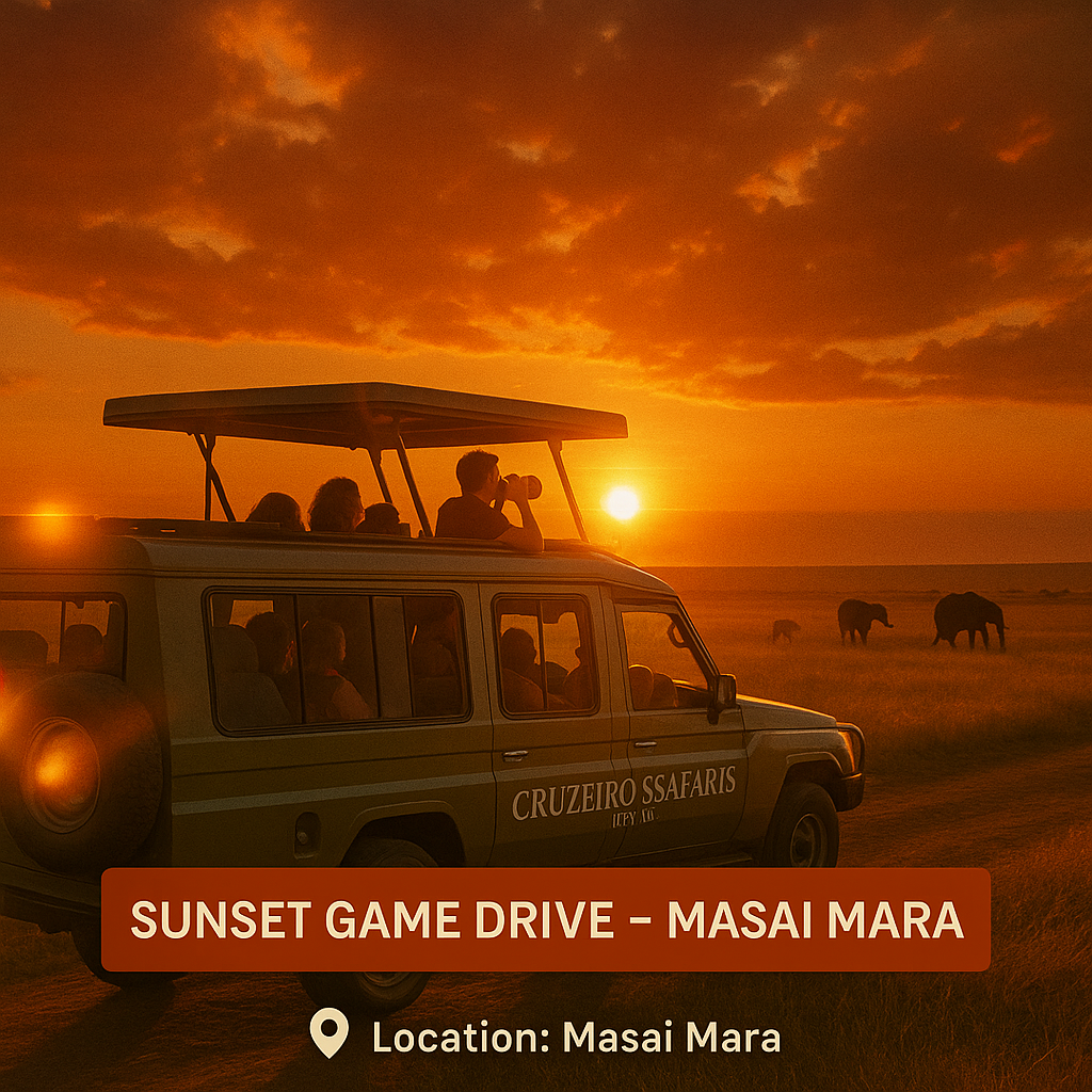 Safari Jeep in Masai Mara with Cruzeiro Safaris Kenya