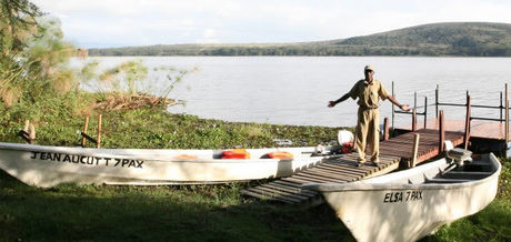 Boat ride on Lake Naivasha to visit Crescent Island — enjoy scenic views and wildlife experiences with Cruzeiro Safaris Kenya