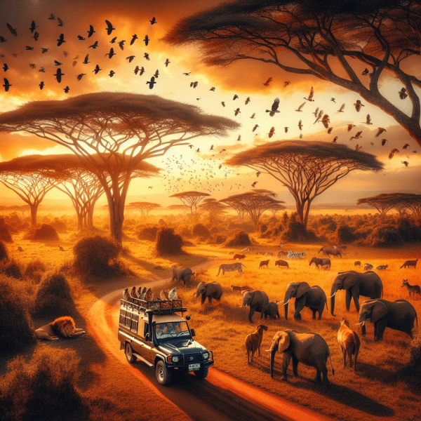 Scenic view of Nairobi National Park on a safari booked with Cruzeiro Safaris Kenya