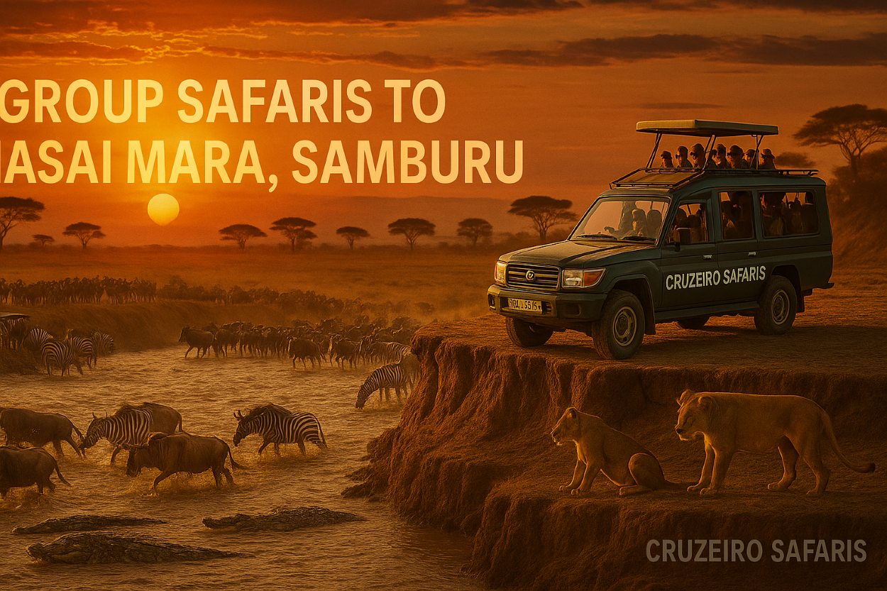Group safari departing from Nairobi with Cruzeiro Safaris Kenya