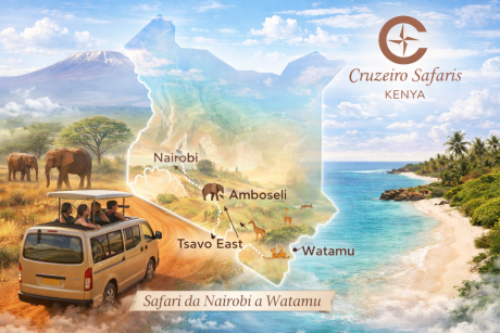 Safari da Nairobi a Watamu, Kenya – Wildlife and Beach Tour