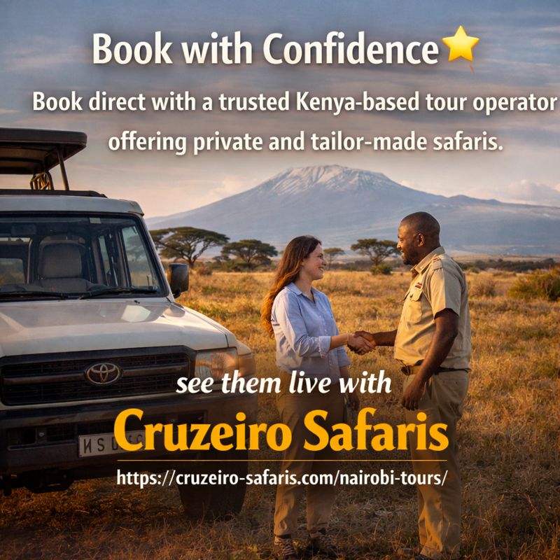 Book with confidence with Cruzeiro Safaris Kenya private and tailor-made safari tours